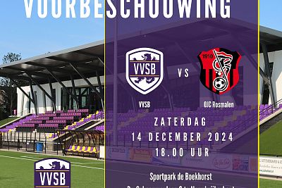 Voorbeschouwing VVSB - OJC Rosmalen