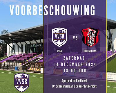 Voorbeschouwing VVSB - OJC Rosmalen