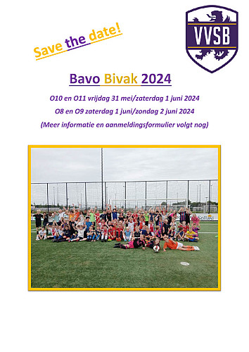 Save the date BAVO Bivak 2024