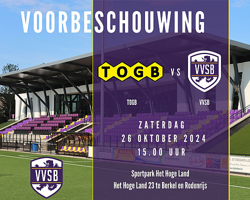 Voorbeschouwing TOGB - VVSB