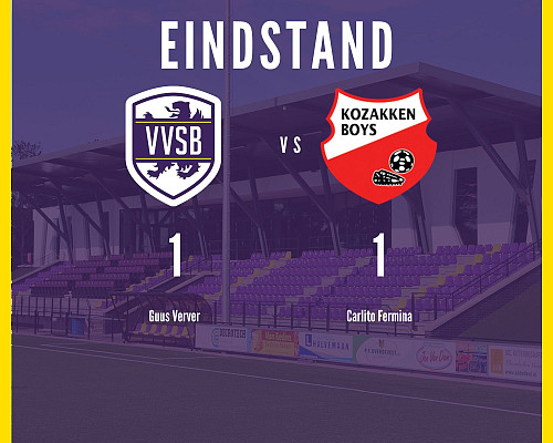 VVSB pakt punt tegen Kozakken Boys in dying seconds