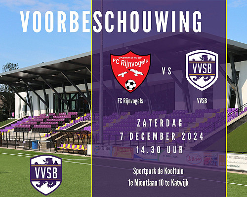 Voorbeschouwing FC Rijnvogels - VVSB