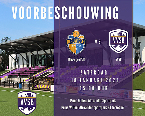 Voorbeschouwing Blauw Geel’38 – VVSB